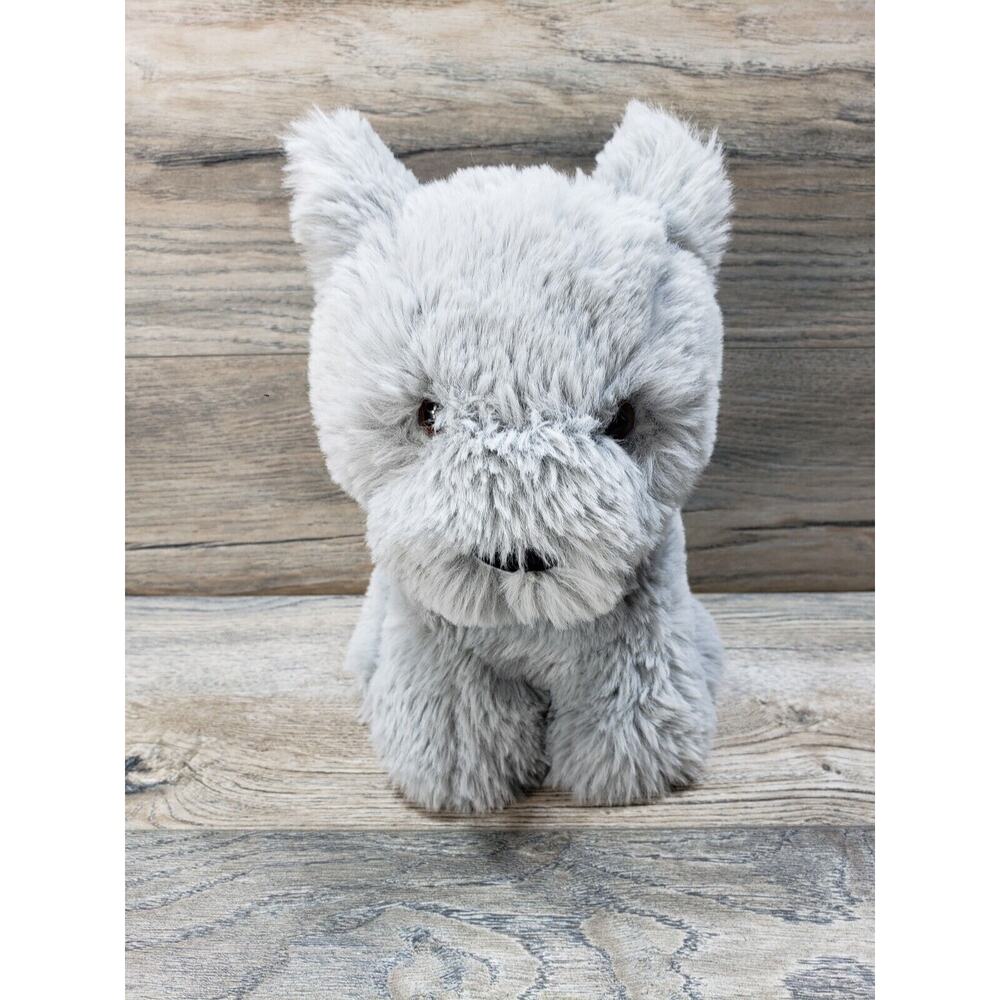 Worlds Softest Plush Puppy Dog Gray Stuffed Animal Toy